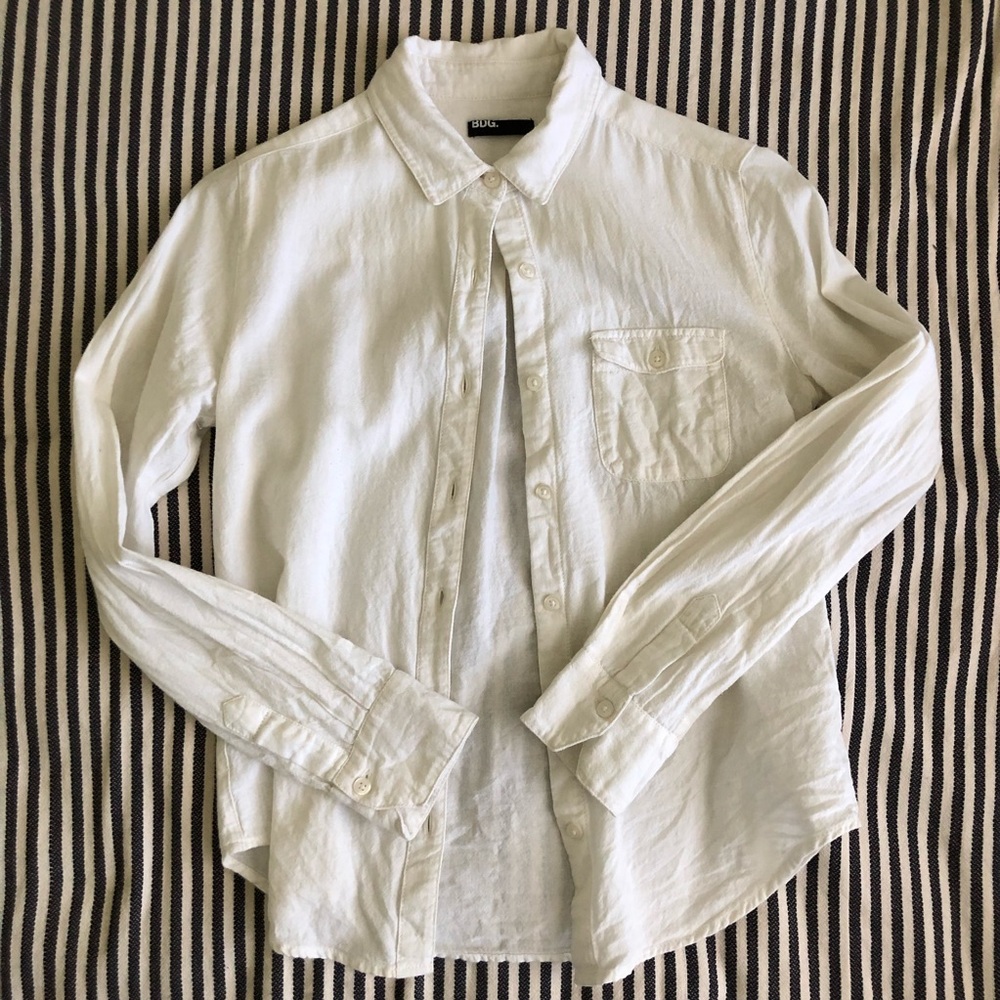 White button down shirt